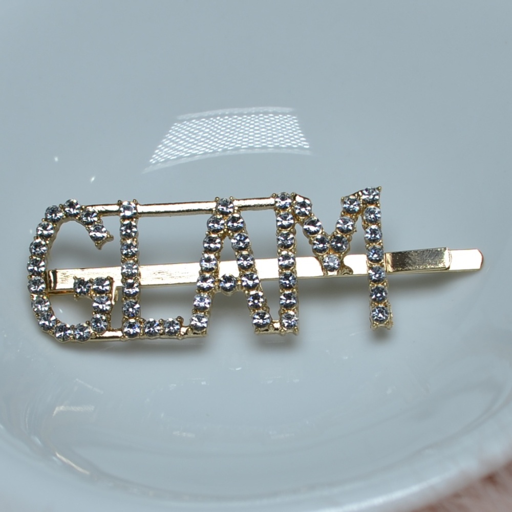 Text Hair Pin - Picture 1 of 3